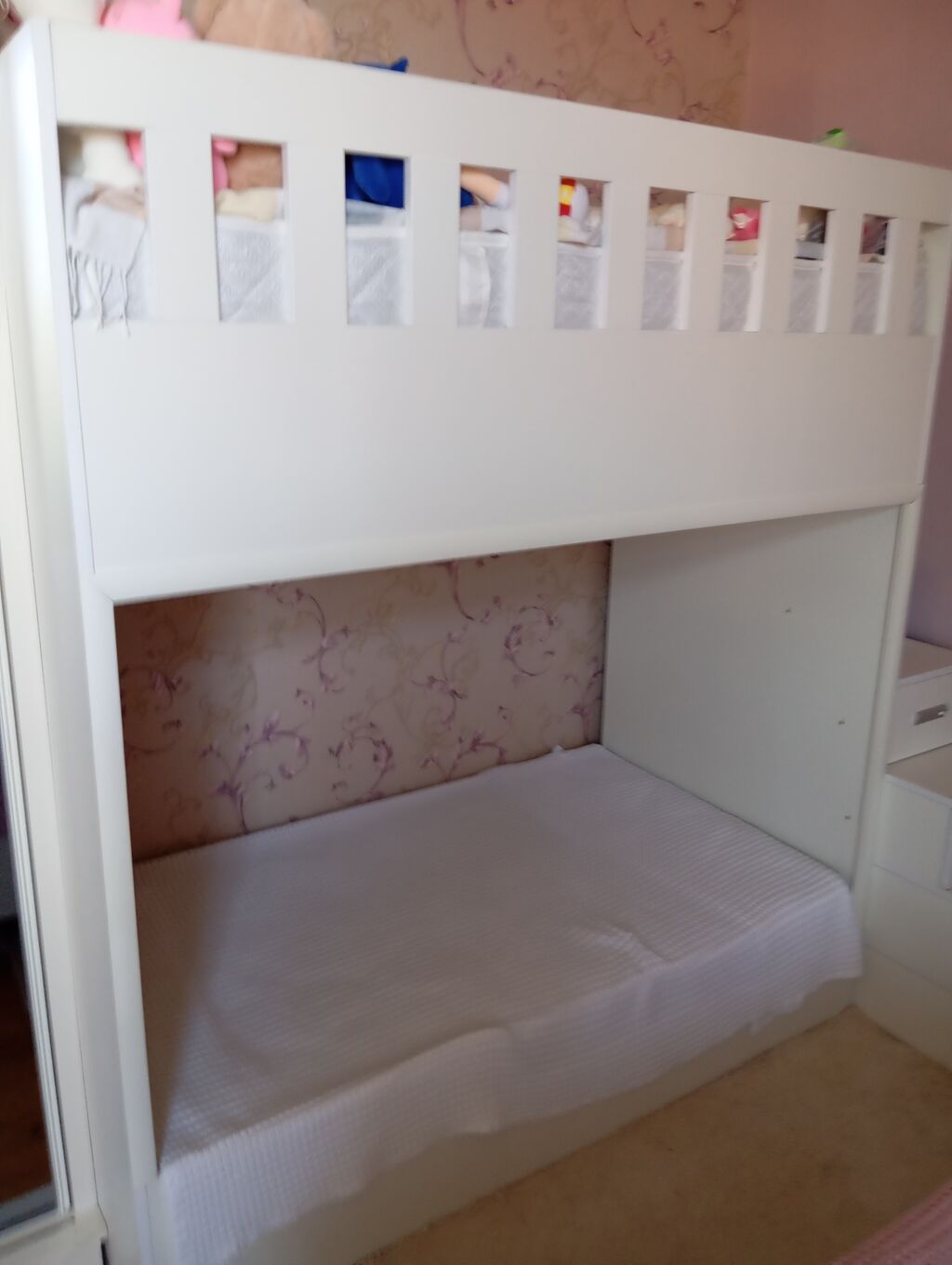 Oğlan və qız üçün, İşlənmiş, Çarpayı, Matras ilə, Siyirməli, MDF — Yataqlar, Bakı (5)