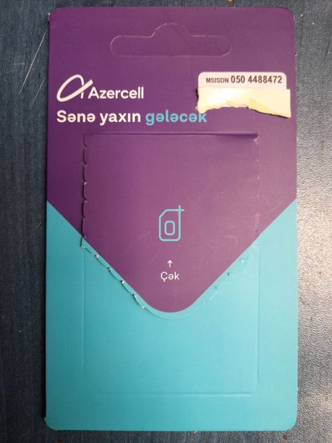 Azercell SIM kartı üçün start paketi - Operator: Azercell - Növ: SIM — Bakı
