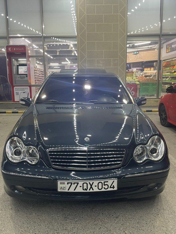 Mercedes C 200, 2.0 L, 2002 il, 397 000 km 77-QX-054 — Avtomobillər, Bakı (2)