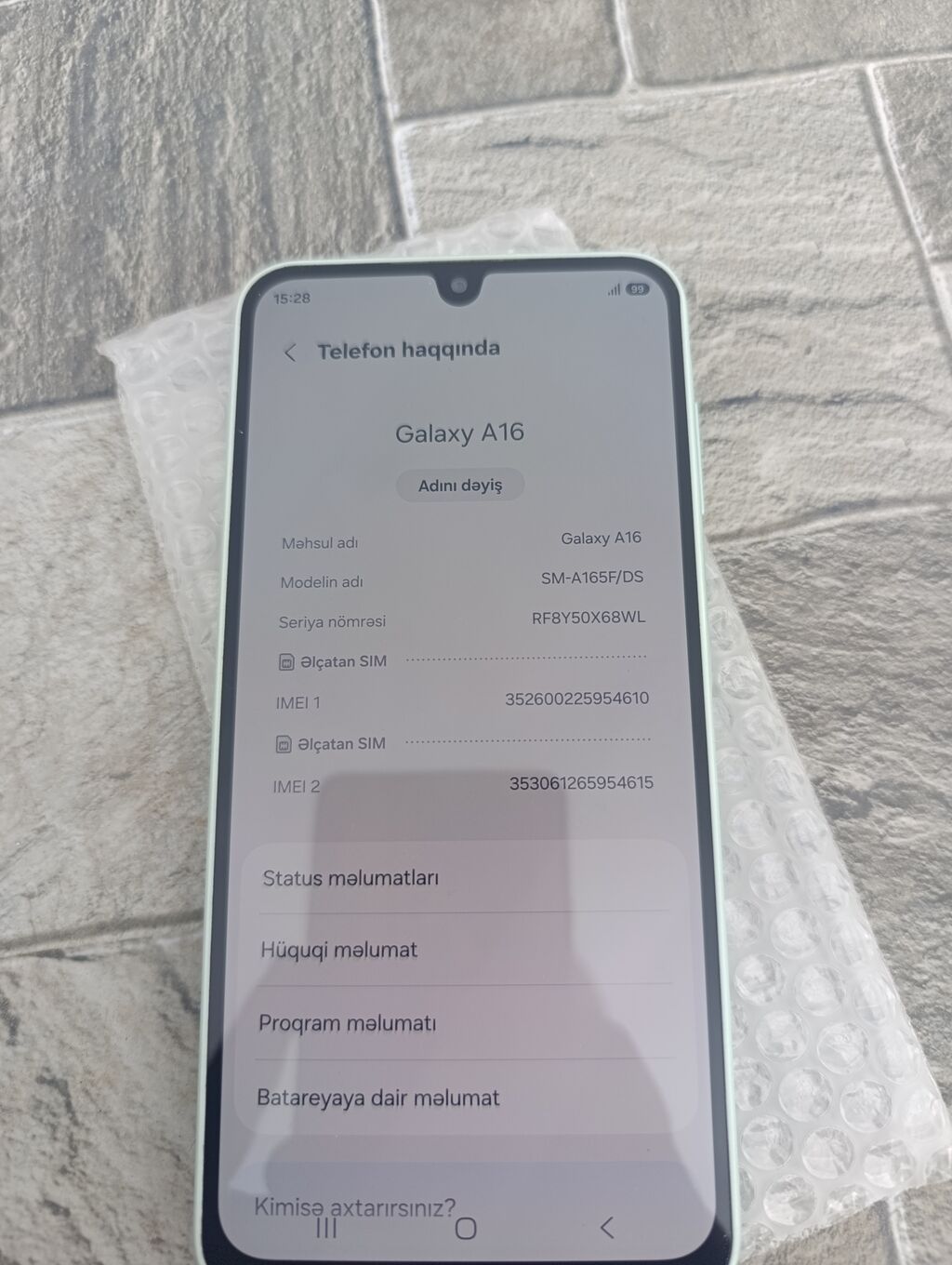 Samsung Galaxy A16, 128 GB, rəng - Yaşıl, İki sim kartlı — Samsung, Digah (4)
