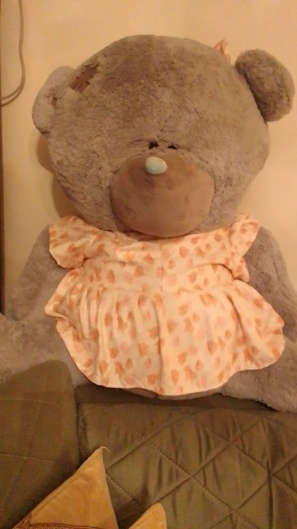 Nəhəng ölçülü “teddy bear” yumşaq oyuncaqlar dəsti - Rəng: boz xəz — Yumşaq oyuncaqlar, Qobu (2)