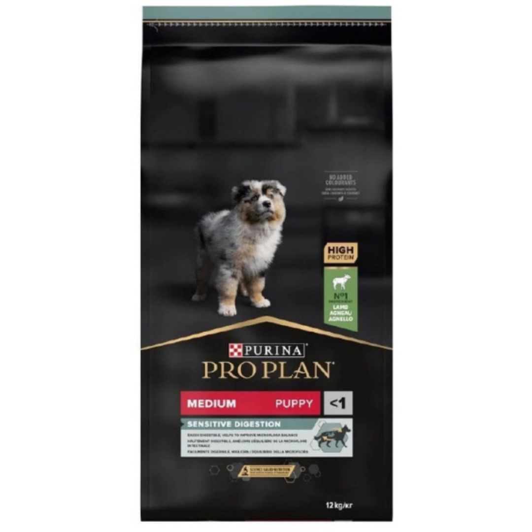 Quru yem Purina Pro Plan Sensitive Digestion Medium Puppy Lamb, İtlər üçün,12 kq — Mallar, Bakı