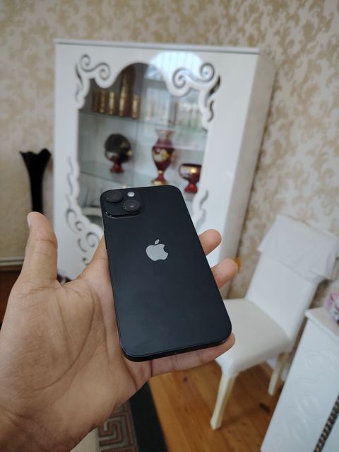 IPhone 14, 128 GB, Midnight, Zəmanət, Simsiz şarj, Face ID — Sumqayıt