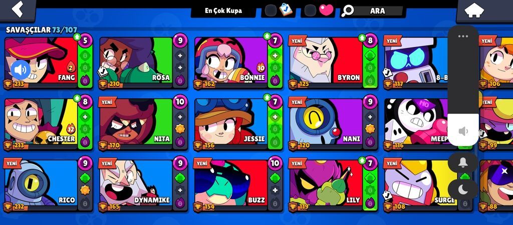 Brawl Stars oyun hesabı - Kupa: 18 035 (Kupa Yolu III) - Toplam — Oyun dəstləri, Bakı (4)