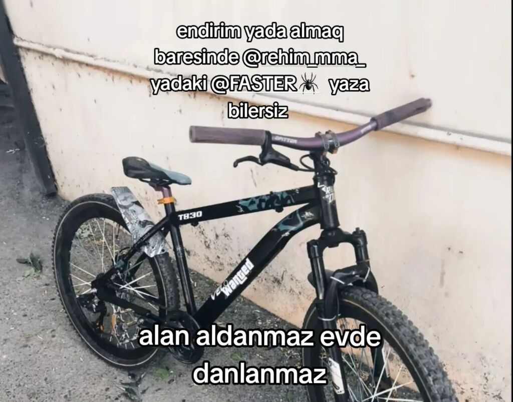 Velosiped – Velgang/velogang TB310 dağ tipli - Rəng: qara göy — Dağ velosipedləri, Bakı (3)