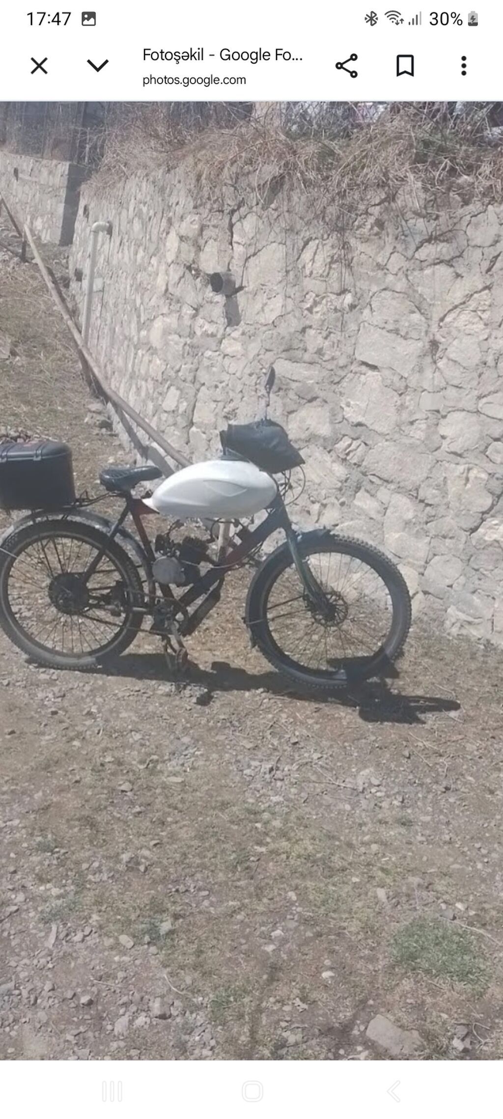 Moped/velosiped üçün benzin çəni - Material: metal korpusQeyd: Özüm — Yanacaq sistemi, Daşkəsən (2)