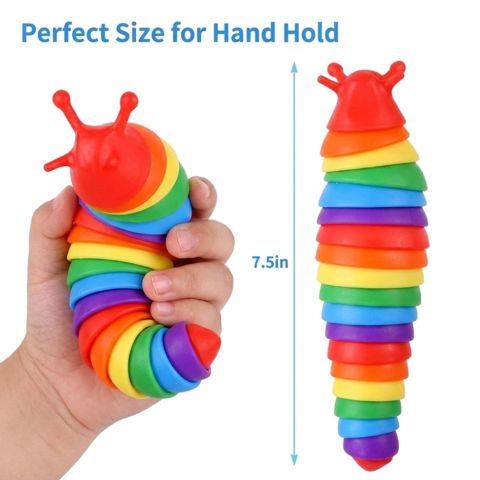 Antistress oyuncaq Finger Slug 18 sm rəngbərəng — Bakı