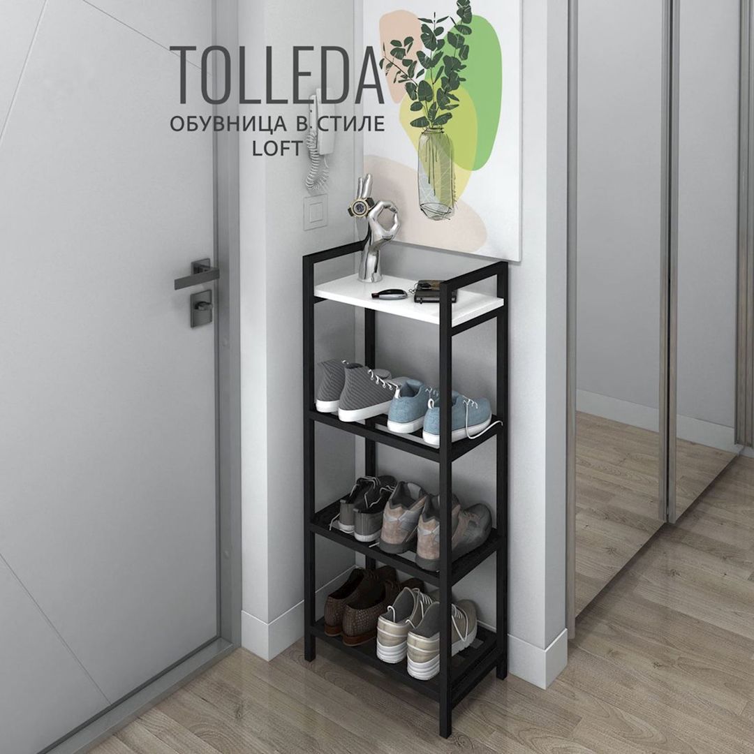 Ayaqqabı üçün altlıq, Ldsp, ağ basmanaxış, 100x30x45 sm — Mallar, Bakı (3)