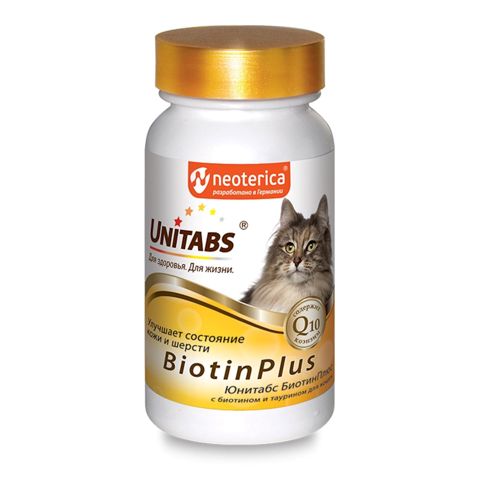 Pişiklər üçün vitaminlər Unitabs BiotinPlus, 200 əd — Bakı