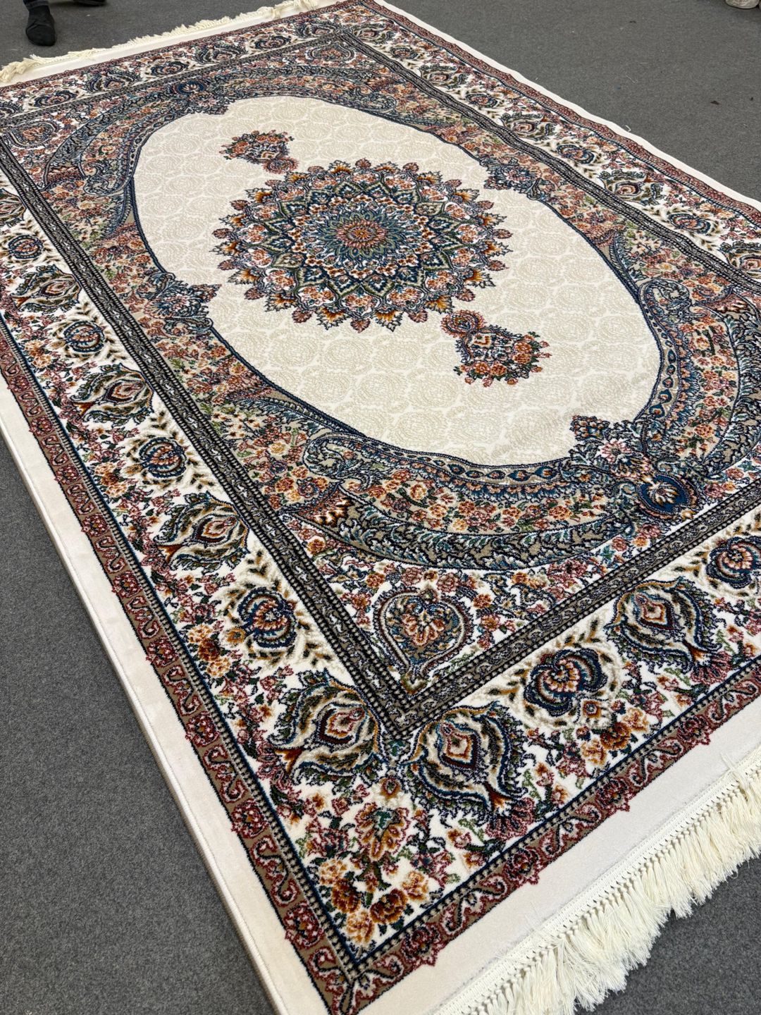 Xalça İsfahan_9887, pambıq/polyester, krem, 200x300 sm — Mallar, Bakı (2)