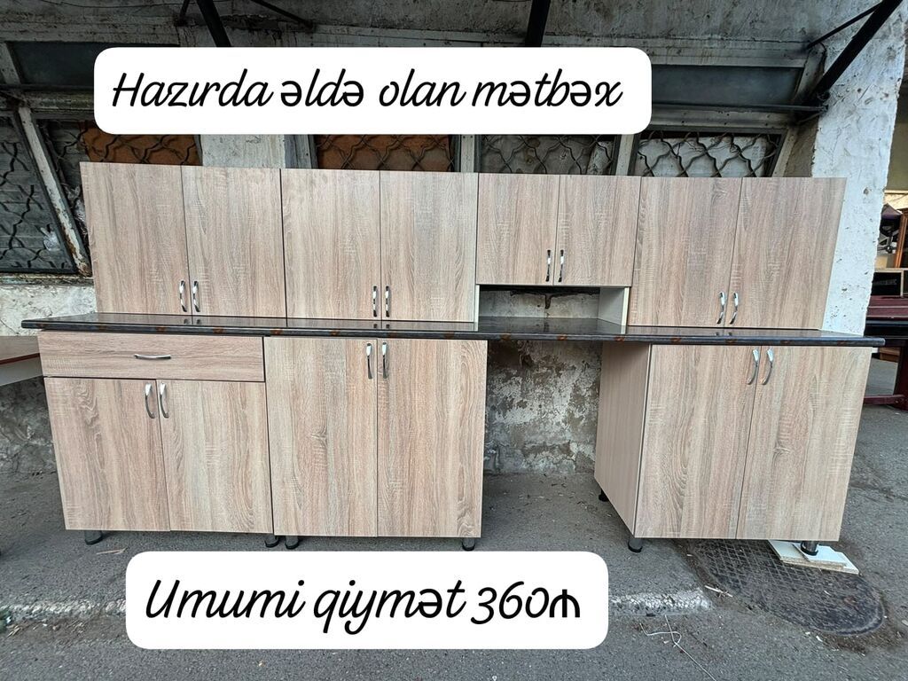Yeni mətbəx mebeli 360₼. ölçü 3.03. Ünvan Sabunçu. Fatimə99 — Mebel, Bakı