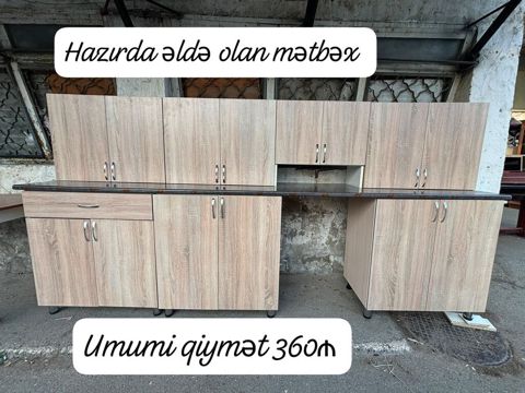 Yeni mətbəx mebeli 360₼. ölçü 3.03. Ünvan Sabunçu. Fatimə99 — Bakı