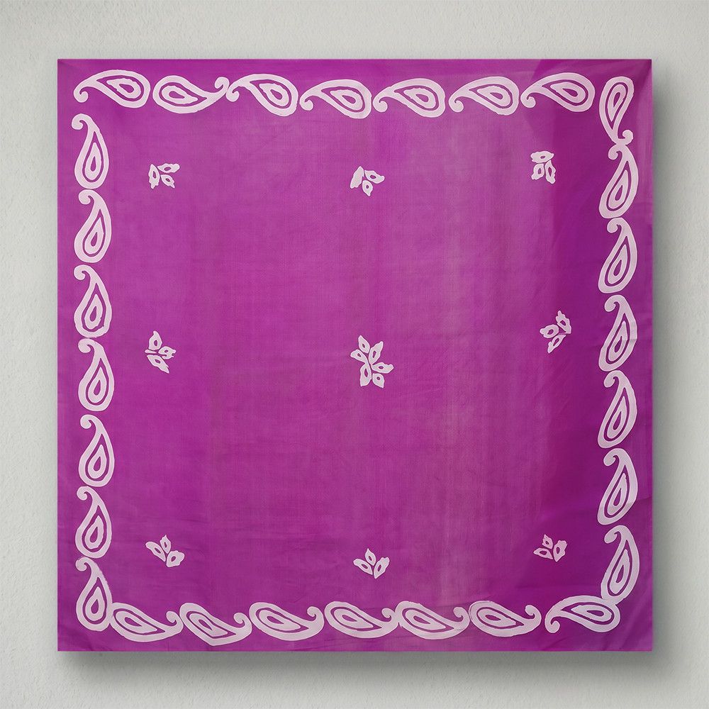 Kəlağayı Süsən S1700, ipək, bənövşəyi, 75x75 sm — Mallar, Bakı