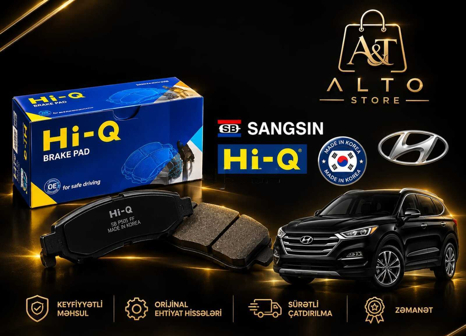 Əyləc kolodkası Sangsin Hi-Q Hyundai 2012-2018 — Bakı