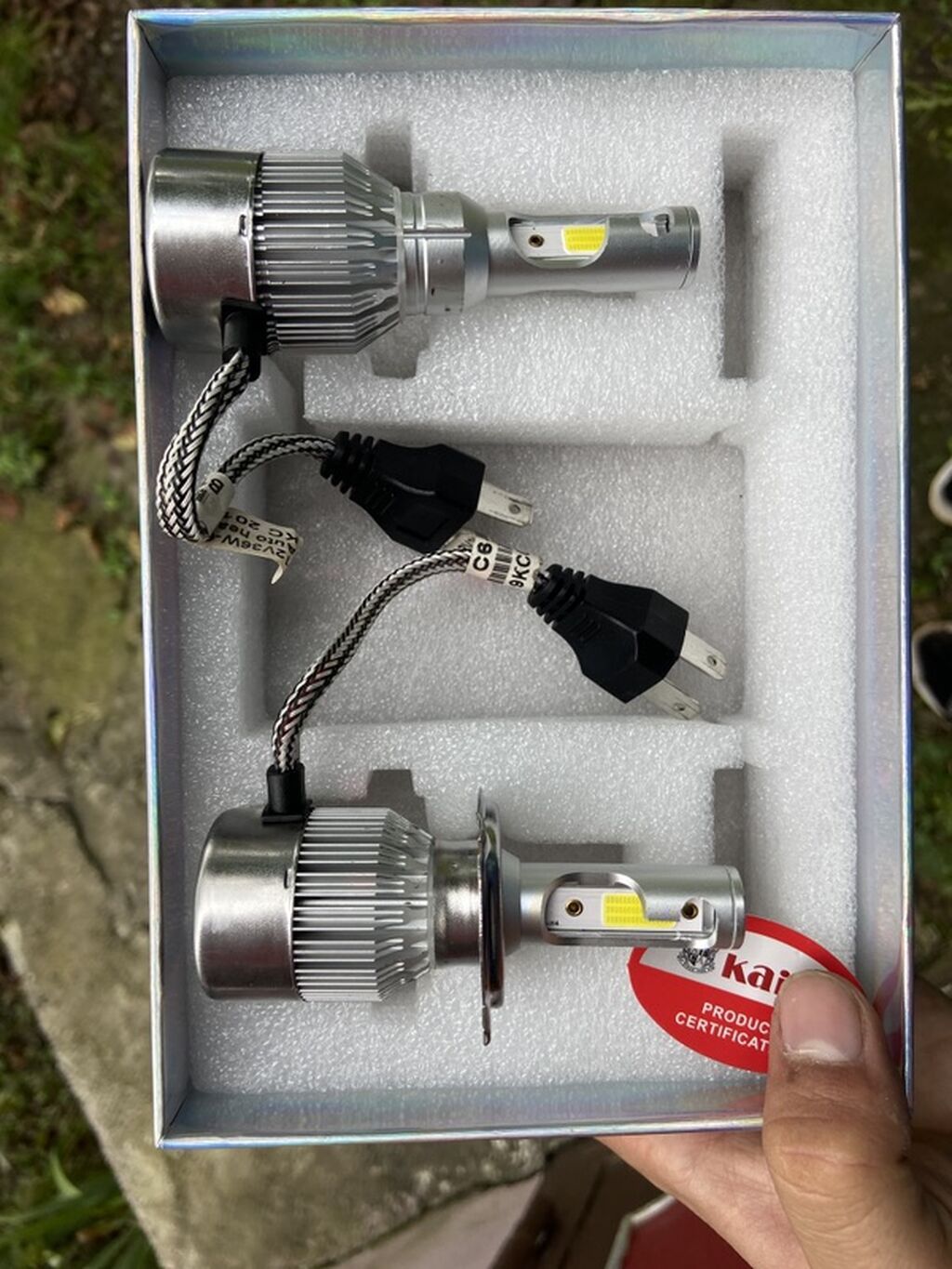Avtomobil üçün LED far lampaları dəsti - Model: C6 LED (H4/H7 tipli — Avtomobil işığı, Quba