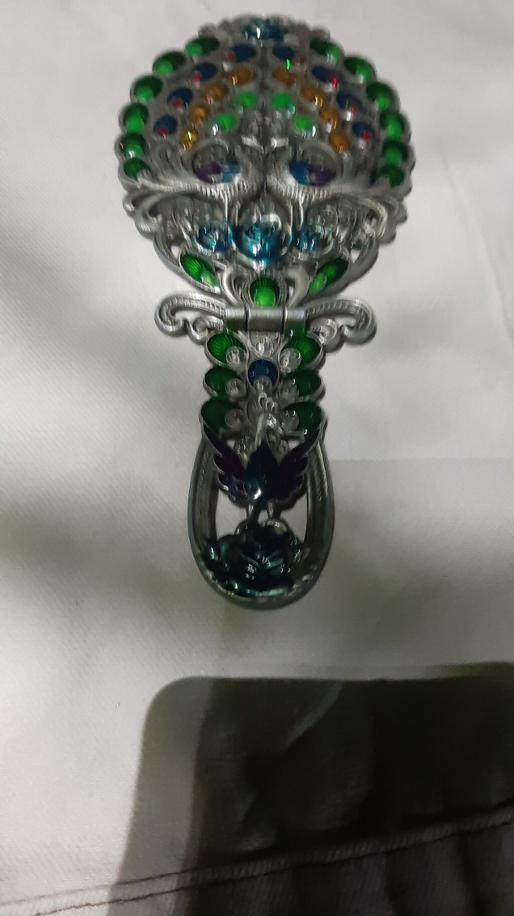 Bəzəkli əl güzgüsü - Material: metal karkas, şüşə güzgü - Dizayn — Makiyaj, Bakı (2)