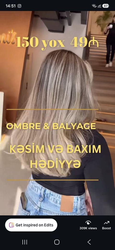 Qadın saç ustaları Ombre — Bakı
