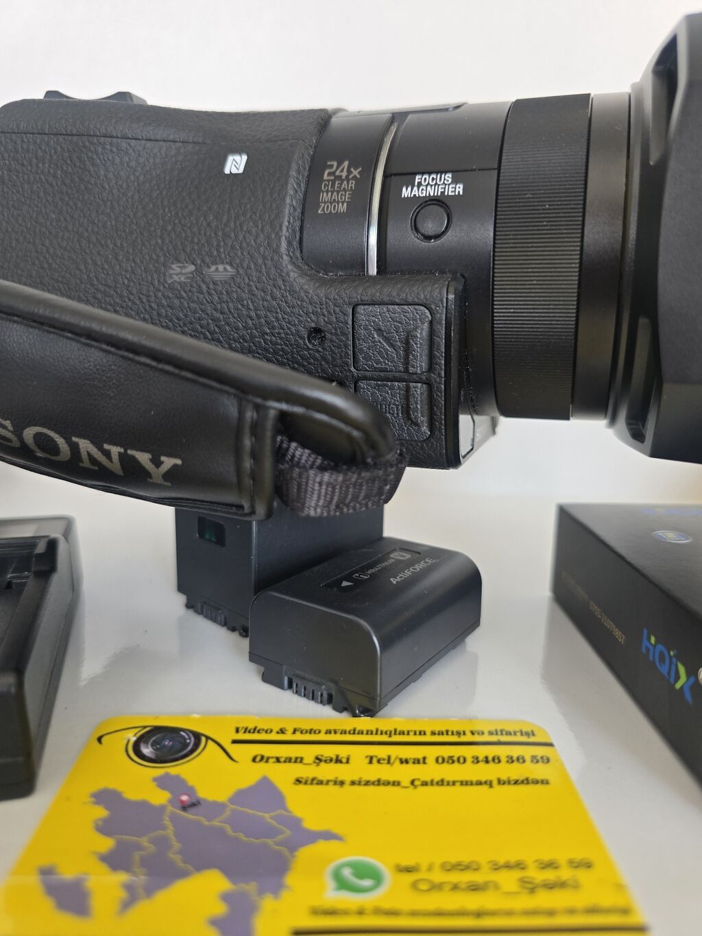 Sony CX900 FullHD 1920/1080 video kamera. Gəlmədir Azərbaycanda — Video kamera, Şəki (9)