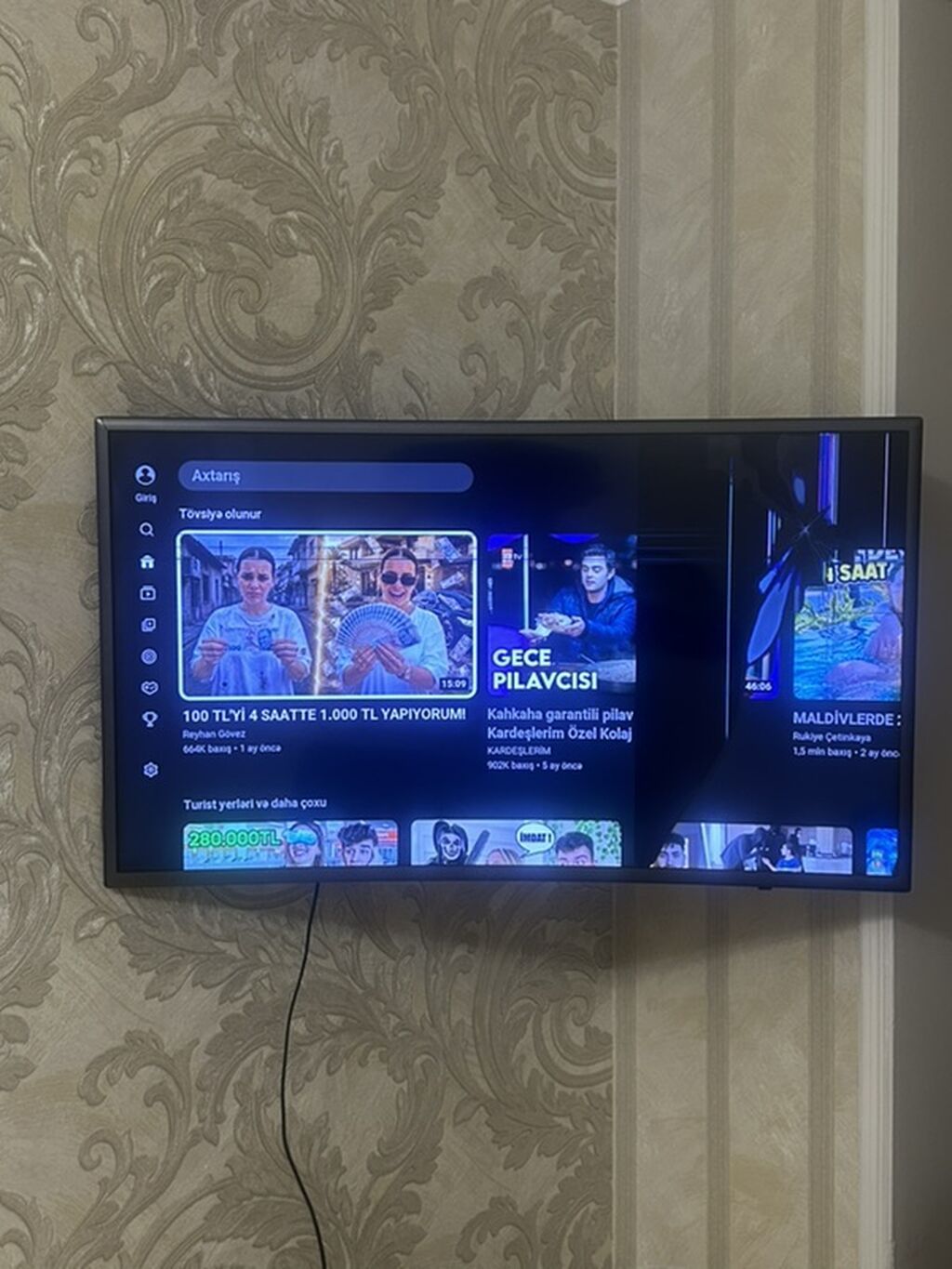 İşlənmiş Televizor Samsung LED ekran 55" Ünvandan götürmə — Televizorlar, Bakı (4)