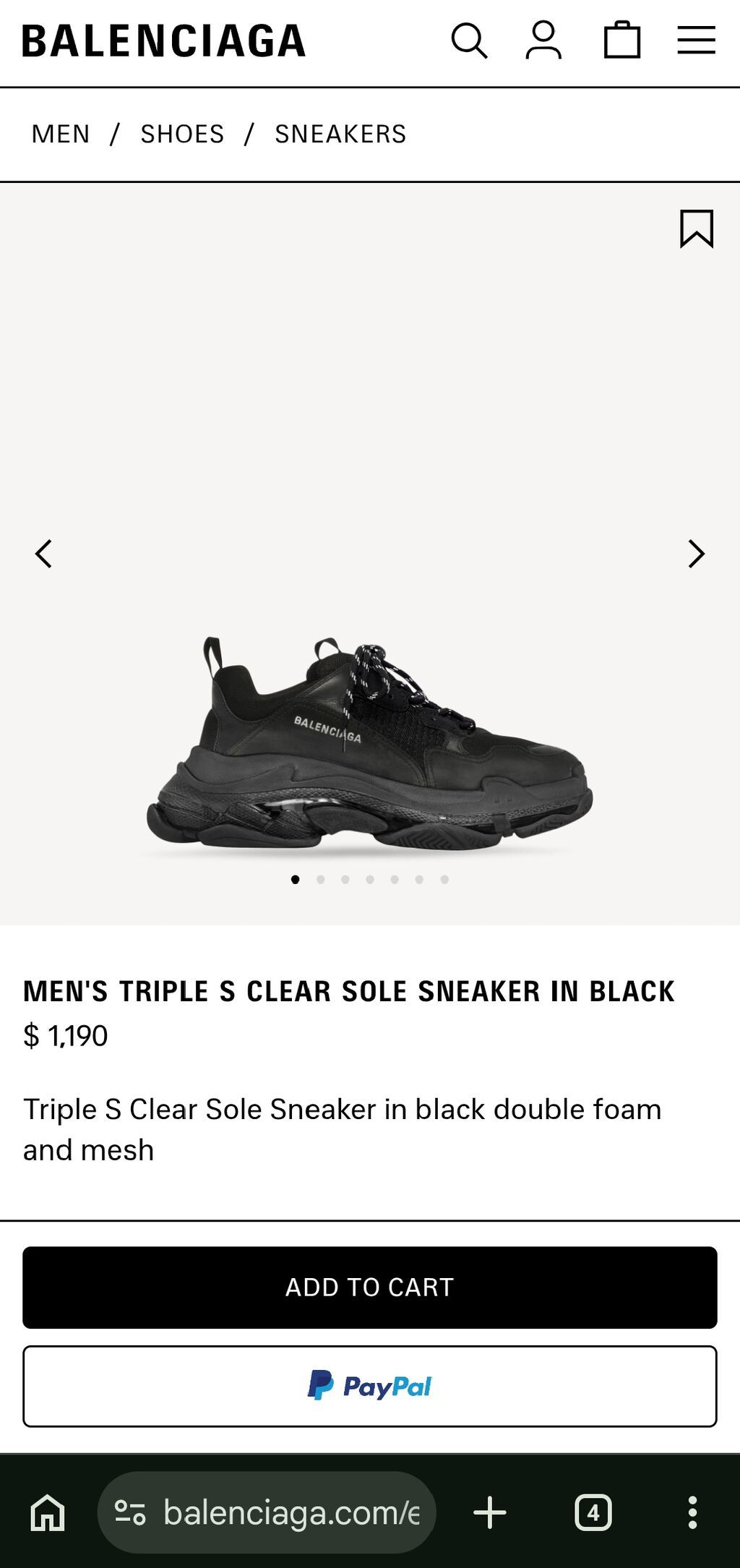 Balenciaga Triple S. Rəsmi saytda $1200, eBuy da $860, mən konkret — Digər, Bakı (3)