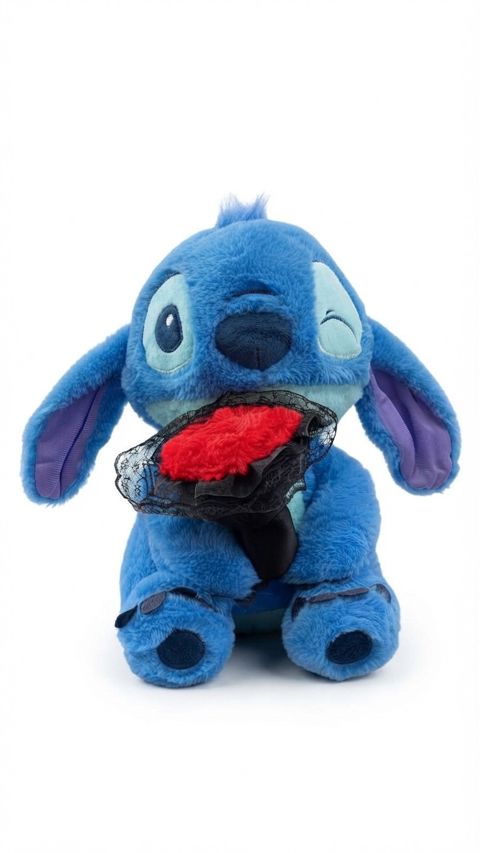 Yumşaq oyuncaq Stitch, peluş, göy, 1+ yaş — Bakı