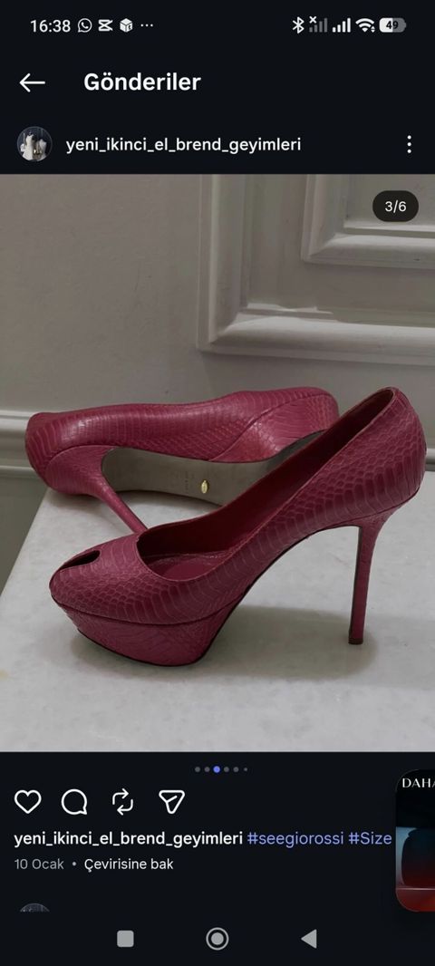 Sergio Rossi qadın tuflisi - Model: Peep-toe platform stiletto — Bakı