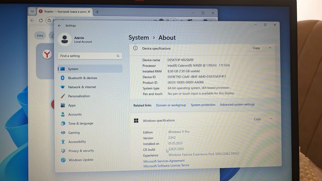 İdeal vəziyyətdə Lenovo V15 G2 / 8 GB RAM / 256 GB SSD (Heç bir — Lenovo, Bakı (5)