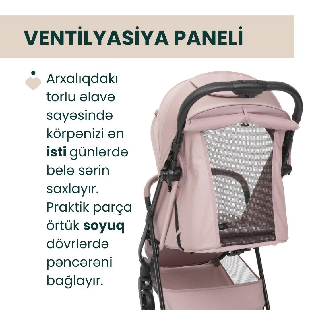 Uşaq arabası Chicco Taormina çəhrayı — Mallar, Bakı (3)