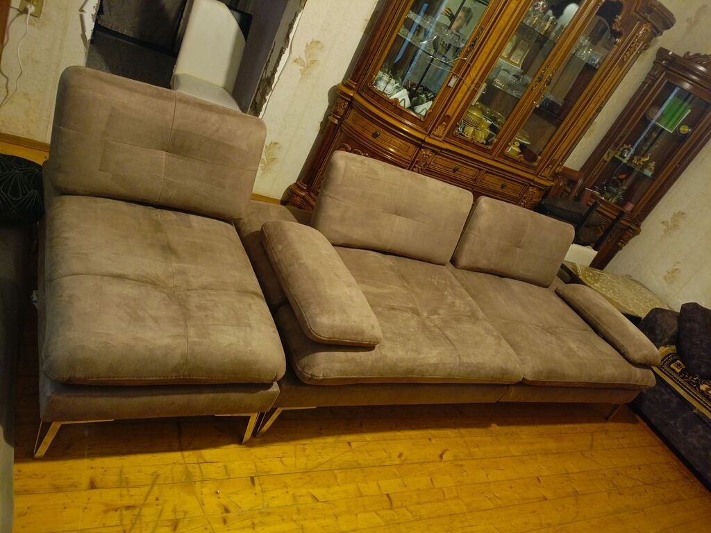 İşlənmiş, Künc divan, Divan, Bazasız, Açılan — Yumşaq mobilya dəstləri, Bakı (7)