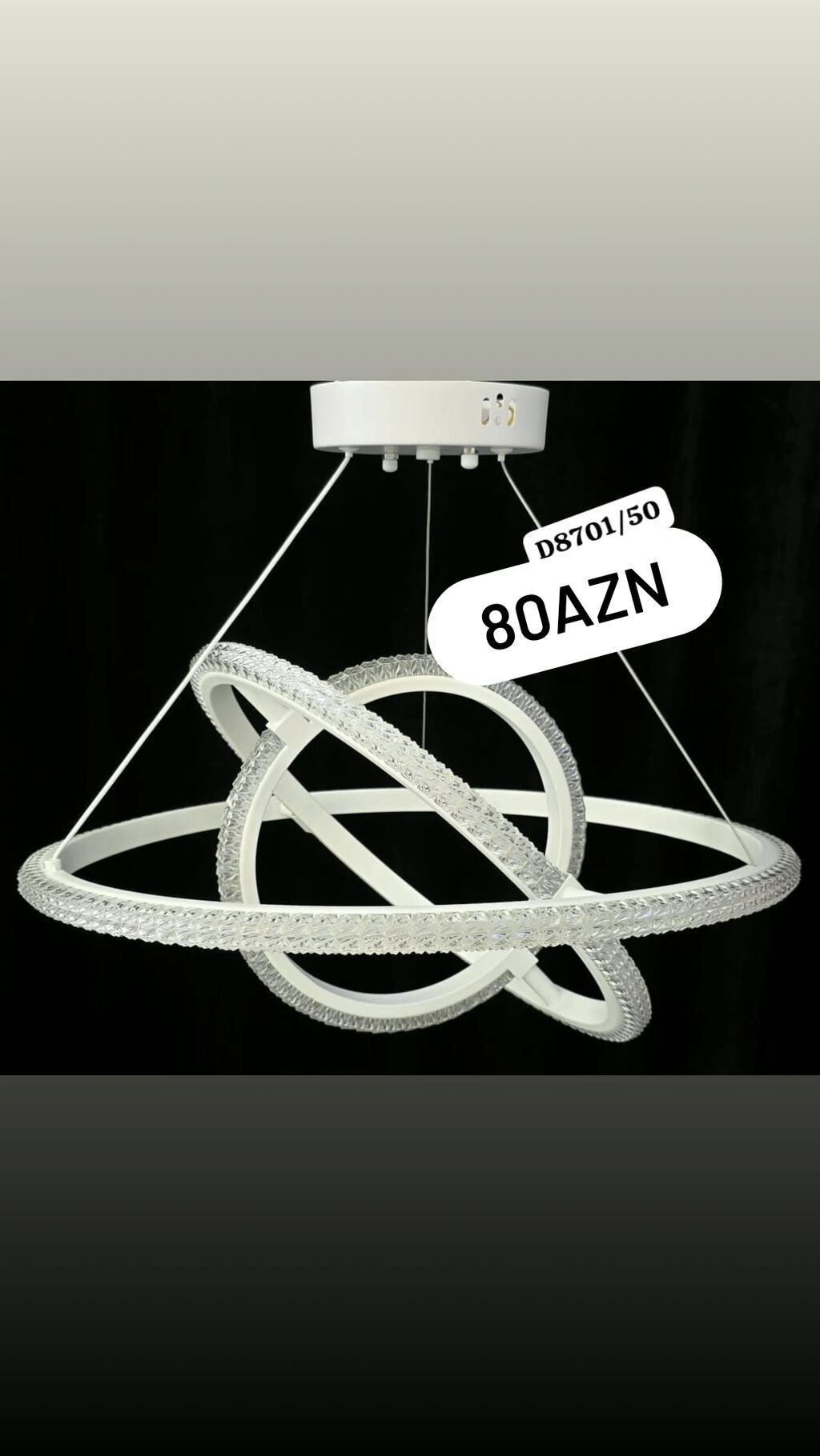 Led Çılçıraq, 3 lampa, Metal — Tavan is?qlar? v? cilc?raqlar, Sumqayıt (4)