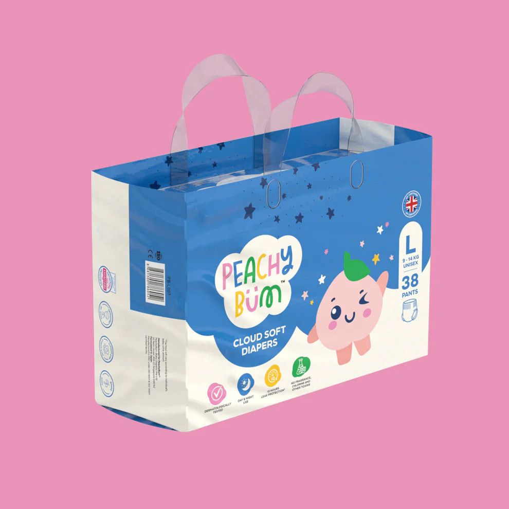 Uşaq bezləri PeachyBum Cloud Soft Diapers L Pants, 9-14 kq, 38 əd — Mallar, Bakı (2)
