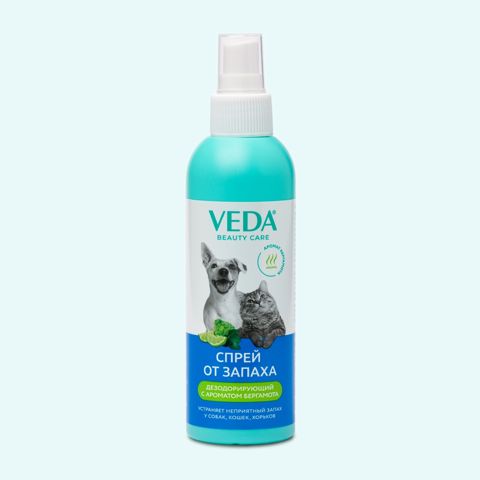 Dezodorant spreyi İtlər və pişiklər üçün Veda berqamotlu, 200 ml — Bakı