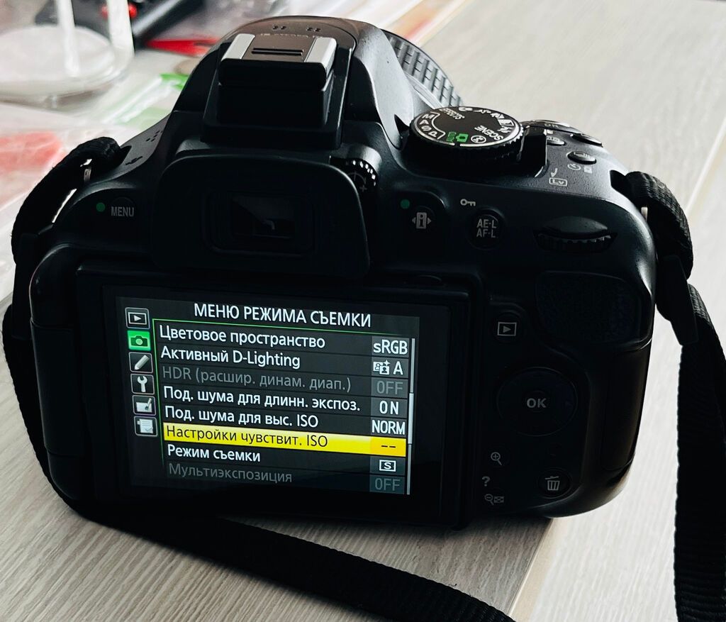 Nikon D5200 batareya adapter Kastar, Shutter count 28600 — Fotoaparat, Bakı (3)