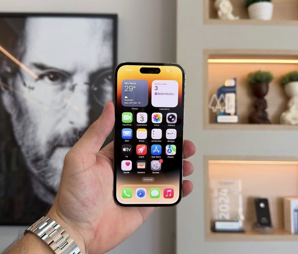 IPhone 14 Pro, 128 GB, Matte Gold, Zəmanət, Simsiz şarj, Face ID — Apple iPhone, Bakı (2)