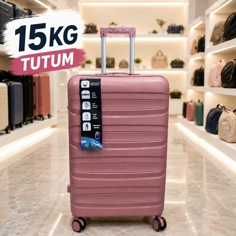 Çamadan 68316464ə, çəhrayı, plastik, ölçü M — Bakı
