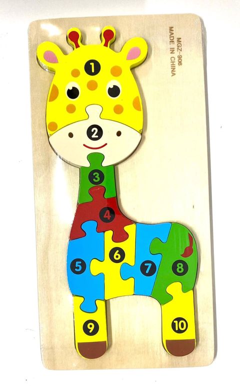Taxta konstruktor Micky Toys Zürafə, rəqəmlərlə, rəngarəng, 6 yaşdan - Micky Toys10073 — Bakı