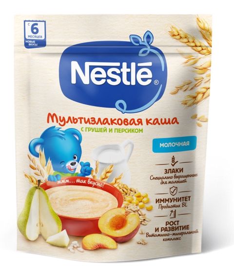 Multitaxıl sıyığı Nestle Armud və şaftalı, 200 q, 6+ ay — Bakı