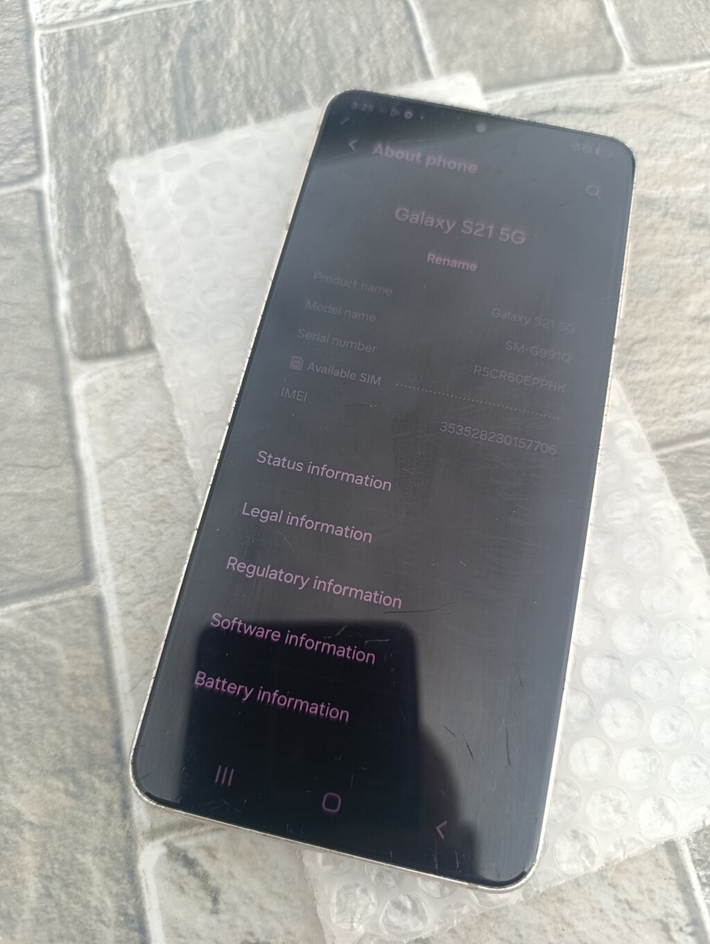 Samsung Galaxy S21 5G, 256 GB, rəng - Mavi, İki sim kartlı — Samsung, Digah (3)