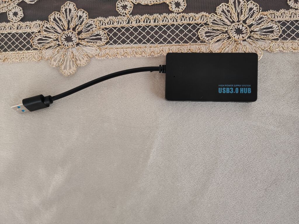 USB 3.0 Hub – 4 portlu - 1 giriş: Usb-a 3.0 (mavi konnektorlu) — Noutbuk aksesuarları, Bakı (2)