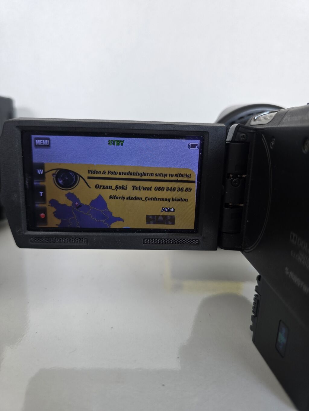 Sony HDR-CX700. üzərində 2 batareka adaptr və canta veriləcək. 96 gb — Video kamera, Şəki (3)