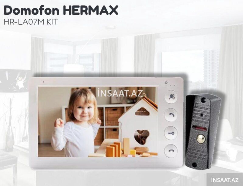 Domofon Hermax Hr-07m kit — Surveillance sistemləri, Bakı (2)
