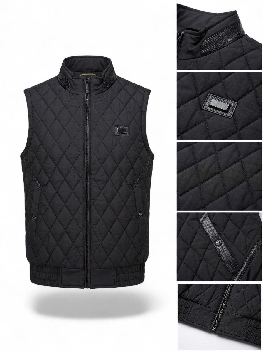 Kişilər üçün qalın jilet, pambıq, qara, ölçü 4XL — Mallar, Bakı