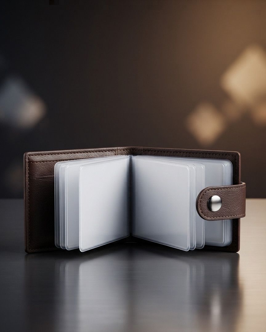 Vizit kart qabı, eko dəri, 10х7 sm, qəhvəyi — Mallar, Bakı