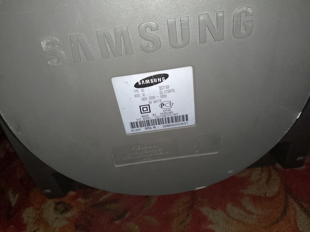 Samsung CS-21S8NTQ “Plano” CRT televizor əla vəziyyətdə işləkdir əlavə — Televizorlar, Digah (2)
