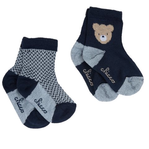 Oğlanlar üçün corab dəsti Chicco 9101720000000-88, göy, pambıq/poliamid/elastan, ölçü 18 ay-2 yaş — Bakı