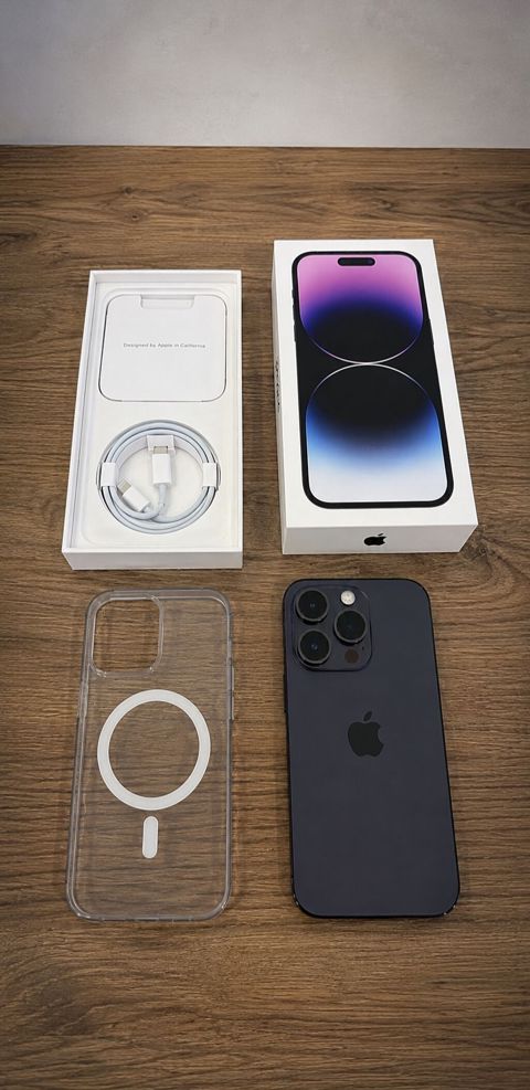IPhone 14 Pro, 256 GB, Black Titanium, Barmaq izi, Face ID — Hacıqabul