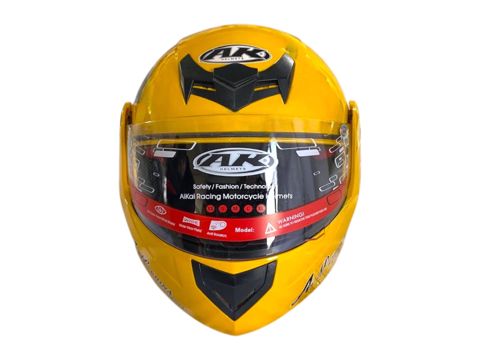 Motosikl dəbilqəsi AK Helmets AK-909, ölçü XL, sarı — Bakı