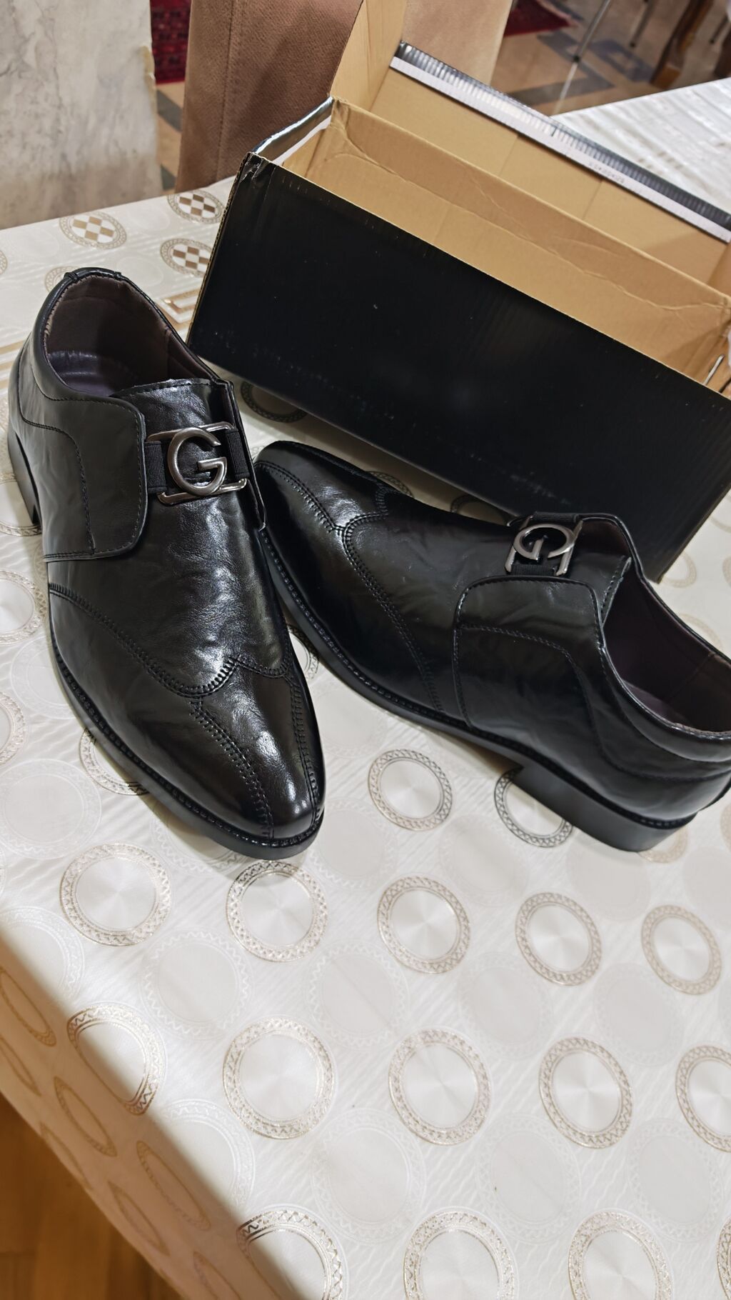 Kişi klassik ayaqqabıları - Rəng: qara - Model: monk-strap üslubunda — Ayakkabılar, Bakı (3)