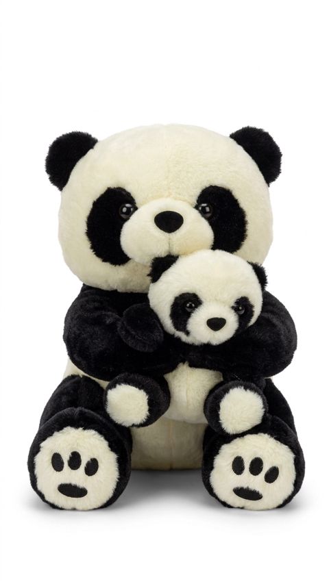 Yumşaq oyuncaq dəsti No brand, Peluş, Ağ, Qara, 1+ yaş — Bakı