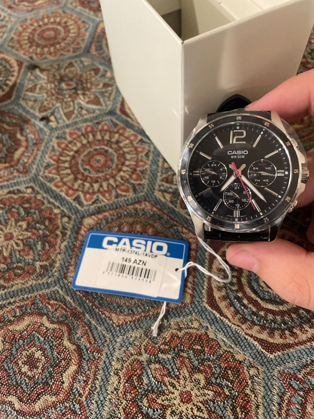 Casıo kişi qol saatı – model MTP-1374L-1AVDF - Klassik dairəvi — Qol saatları, Bakı (2)